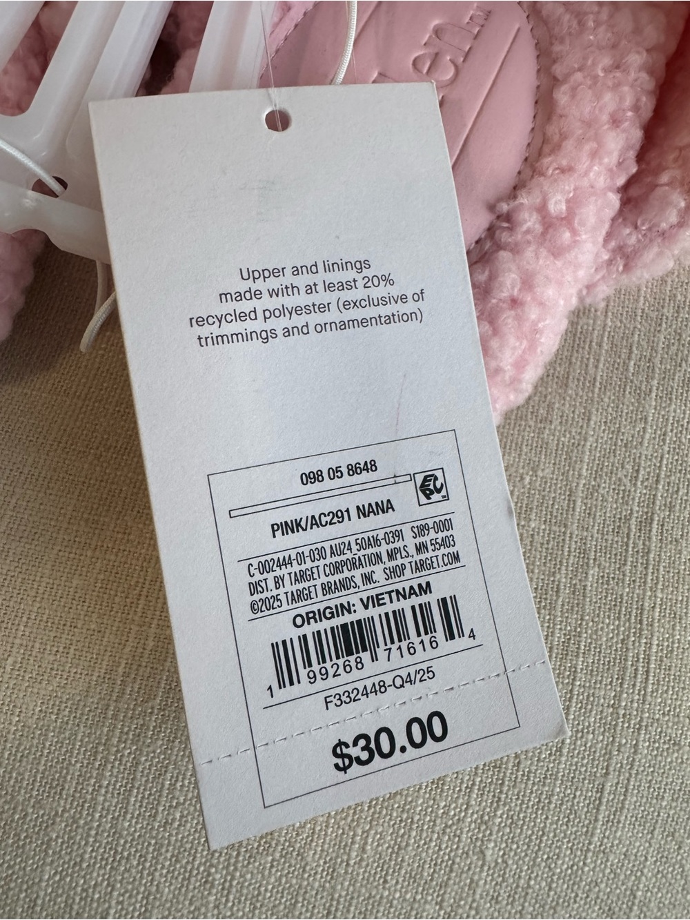 Auden Pink Strawberry Cozy Slippers - Picture 7 of 7